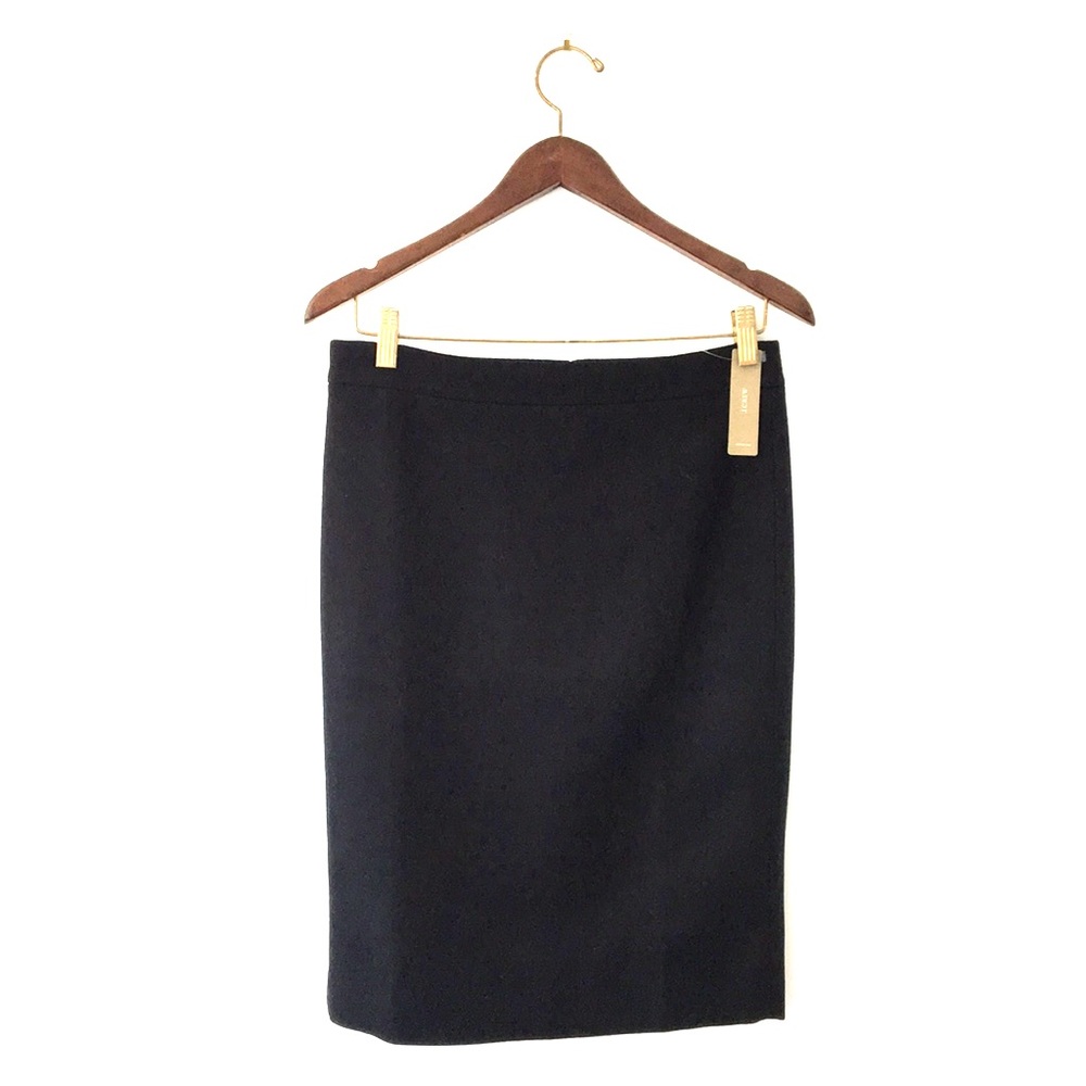 J. CREW No. 2 Pencil Skirt | Black Wool NWT
